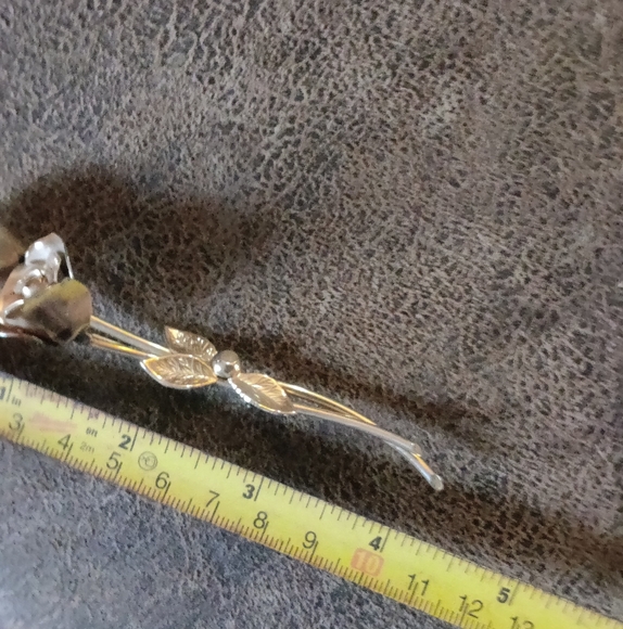 🌹 Vintage 1940s Coro Pegasus Large Roses Brooch - Picture 3 of 6